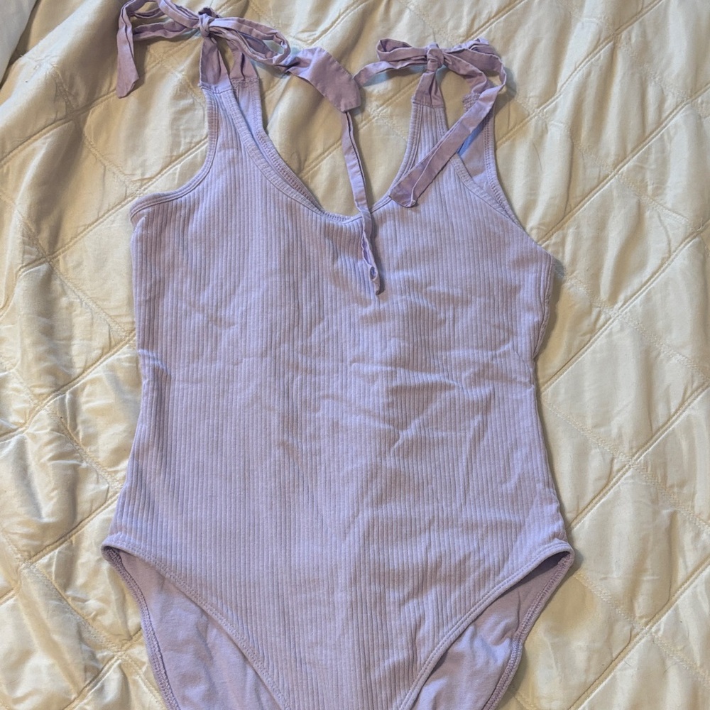 Old Navy Lilac Tie Strap Bodysuit